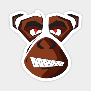 angry monkey Magnet