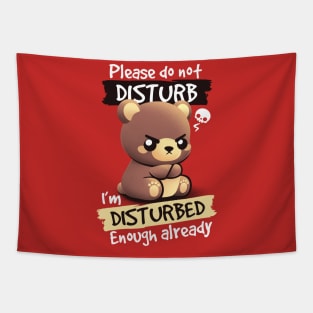 Disturbed bear Tapestry