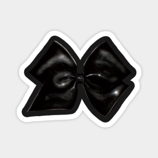 Black Gothic Classic Ribbon (White Background) Magnet