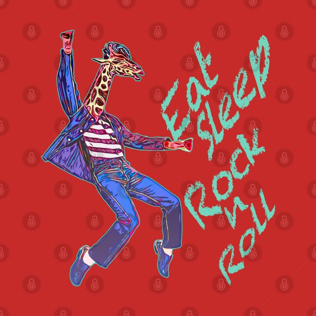 Rock and roll giraffe king by LastViewGallery