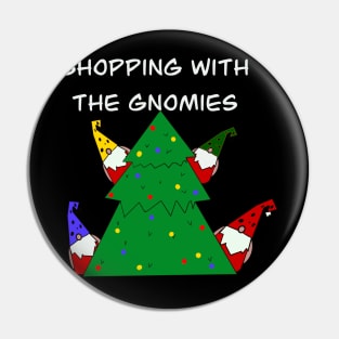 Gnome and the Christmas tree Pin