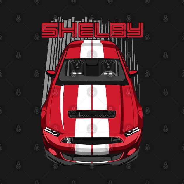 Shelby GT500 S197 - Red & White by V8social