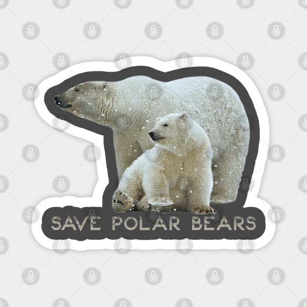 Save Polar Bears Magnet by osaya