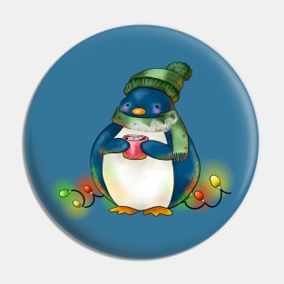 Chubby Christmas Penguin Pin