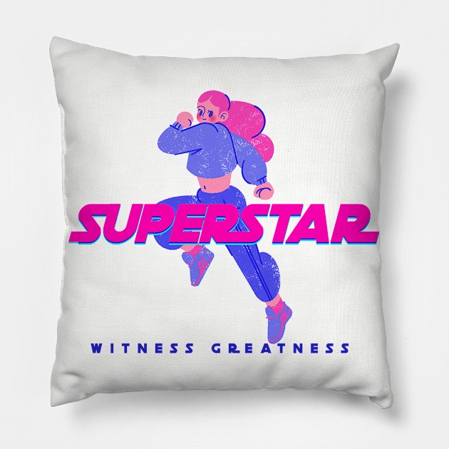 SUPERSTAR - Witness Greatness Pillow by PersianFMts