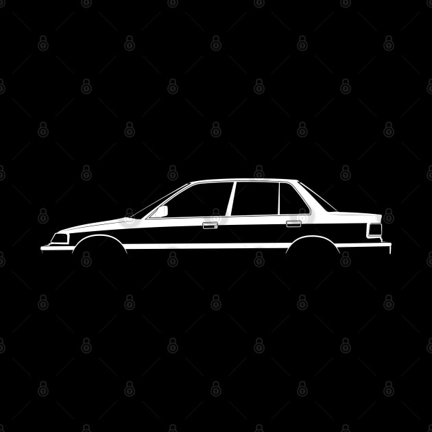 Honda Civic (EF) Silhouette by Car-Silhouettes