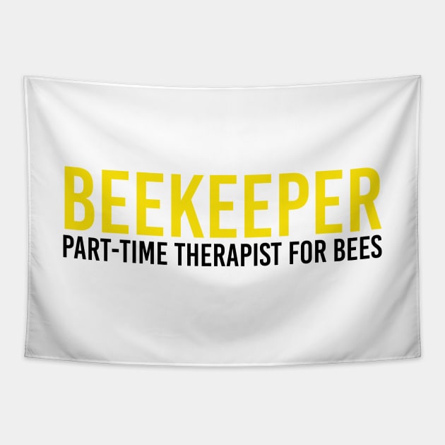 Funny Beekeeper, Beekeeping Gift, Bee Lover Tapestry by VibrantCraftsCo