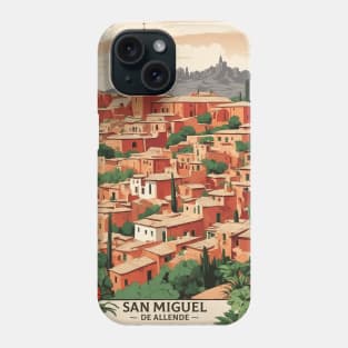 San Miguel de Allende Mexico Tourism Vintage Poster Phone Case