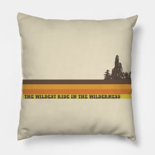 70s Vintage Retro Big Thunder Mountain Railroad Pillow