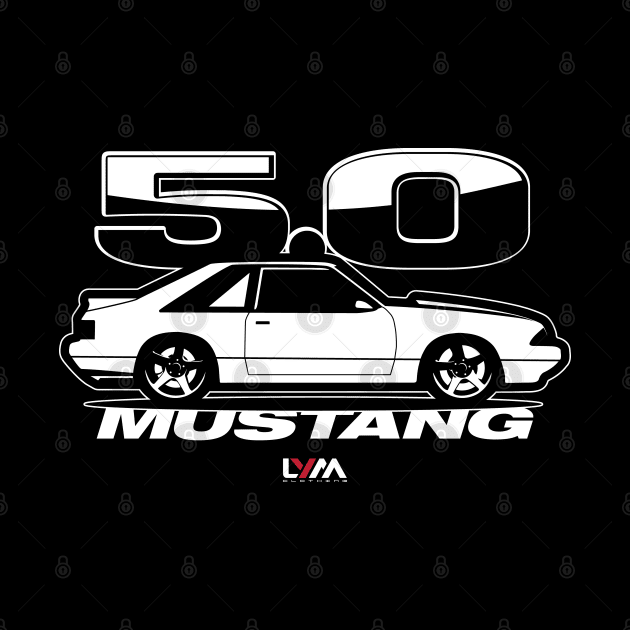 Foxbody 5.0 Ford Mustang Side LX HATCH by LYM Clothing