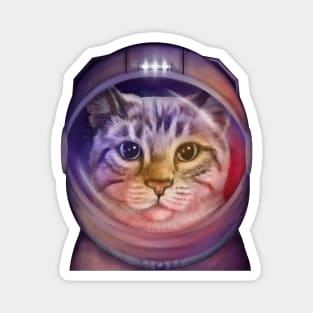 Astronaut Cat in space Magnet