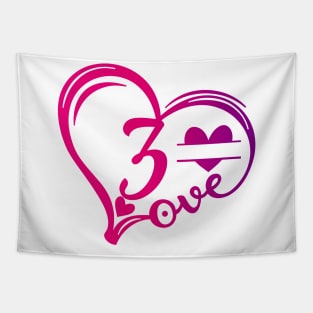 letter z monogram in the shape of love Tapestry