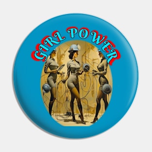 Girl Power Surreal Pin