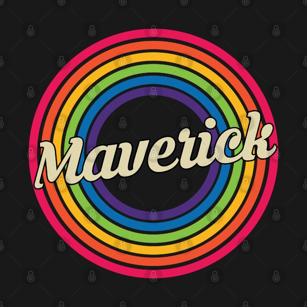 Maverick - Retro Rainbow Style by MaydenArt