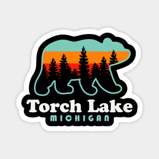 Torch Lake Beach Vacation Michigan Bear Trees Magnet