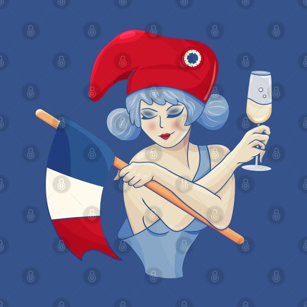 Marianne of France for Bastille day by tatadonets