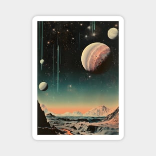 Vintage Collage Space Magnet