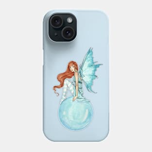 Teal Bubble Rider Phone Case