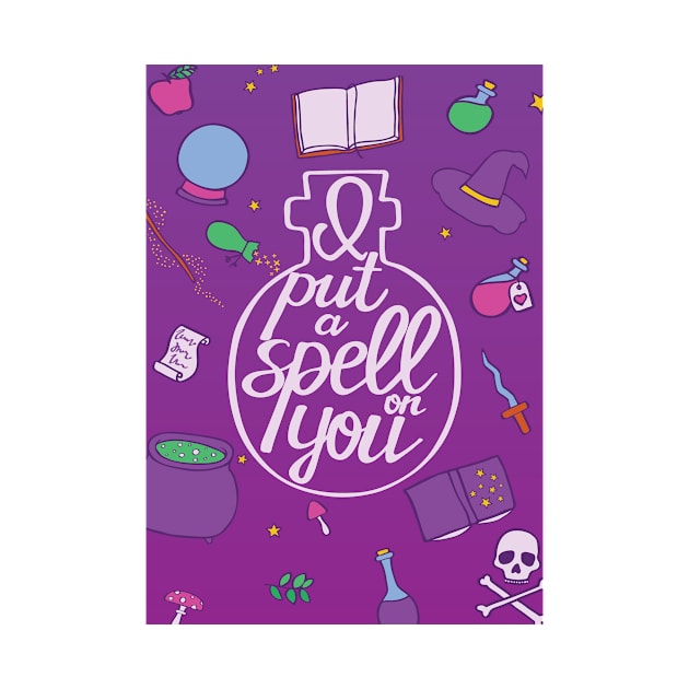 I put a spell on you - lettering and magic objects by runlenarun