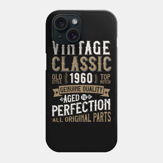 60th Birthday 1960 Vintage Classic Phone Case by Lunomerchedes