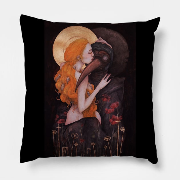 Atra Mors Pillow by PandoraYoung