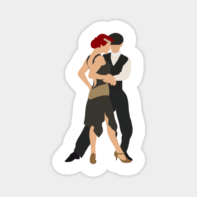 Joe and Dianne Argentine tango Magnet by scooptroop