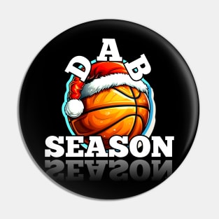 Basketball Christmas Dab Pin