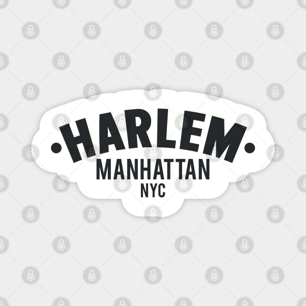 Harlem Logo - Manhattan, New York Magnet by Boogosh