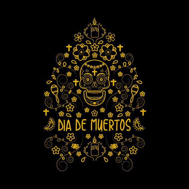 Dia de muertos - tshirt design by verde