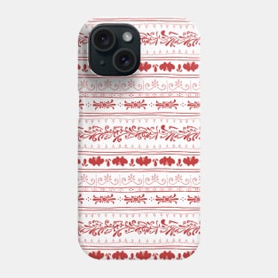 Floral stripes Phone Case