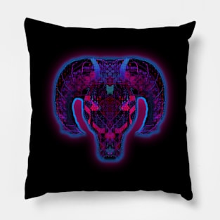 Aries 2c Black Pillow