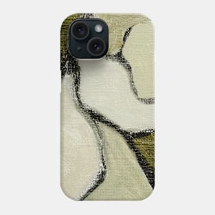 Olive Green Abstract Art Phone Case