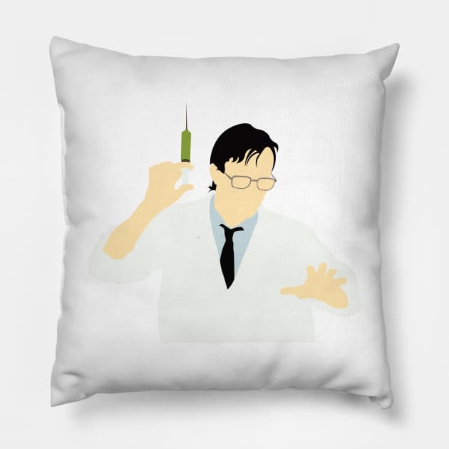 Herbert West Pillow by FutureSpaceDesigns