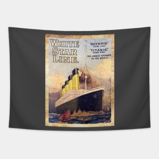 Titanic vintage poster Tapestry