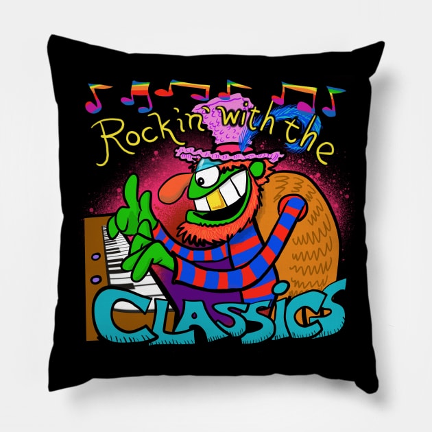 Dr. Teeth  Rocking with the classics Pillow by wolfmanjaq