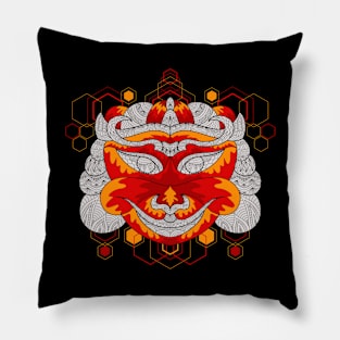 Baroque smiled with strength Pillow