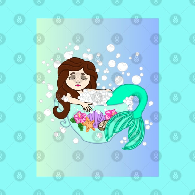 Teacup Mermaid by Octopus Cafe