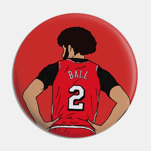 Lonzo Ball Back-To Pin by rattraptees