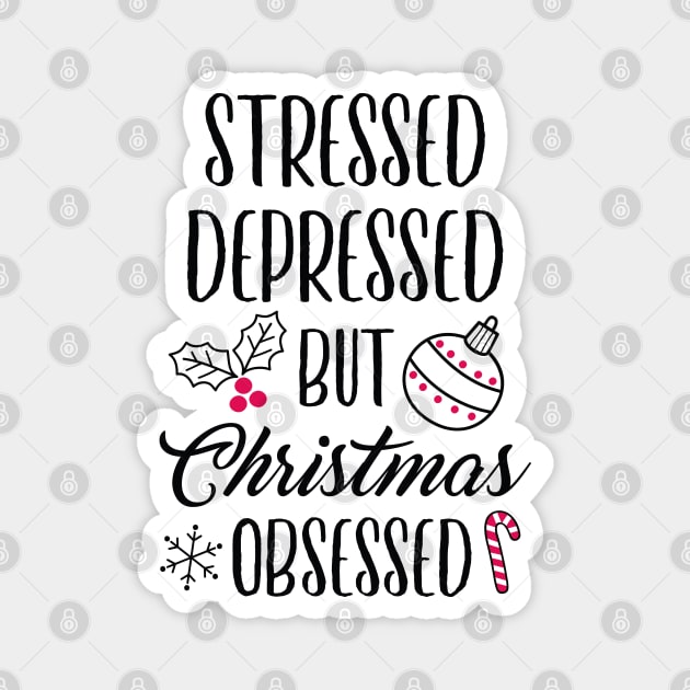 Christmas Obsessed Magnet by LuckyFoxDesigns