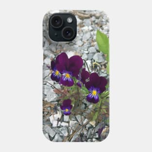 Violets and Gravel Phone Case