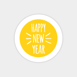 Happy new year, optimistic new year card with sun Magnet