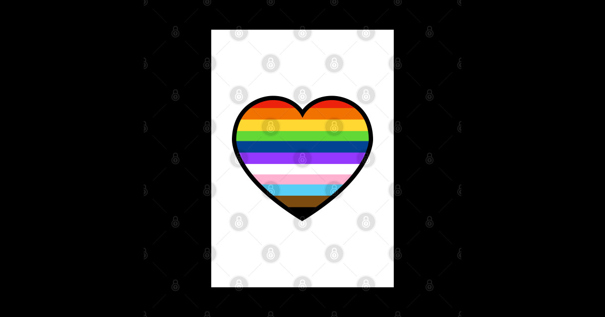 A Heart Full Of Pride Heart TeePublic