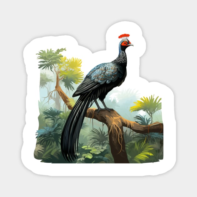 Horned Guan Magnet by zooleisurelife