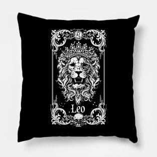 Leo Zodiac Astrology Sign Tee, the Celestial Lion King of the Stars T- Shirt Pillow