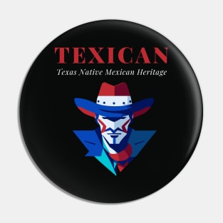 TEXICAN Texas Native Mexican Heritage Unisex TShirt Texan Tshirt Tejano Shirt. Pin