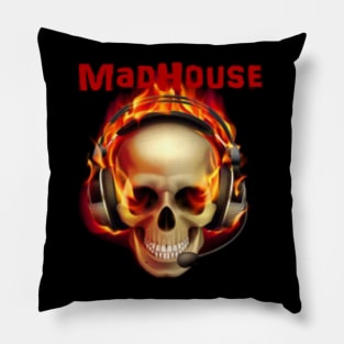 Gamer Skull Pillow