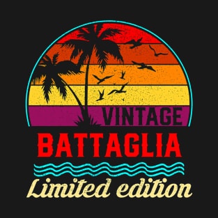 Vintage Battaglia Limited Edition, Surname, Name, Second Name T-Shirt