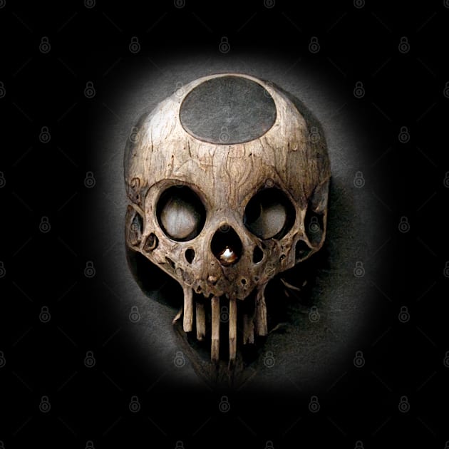 Ancient Alien Skull Artwork by maxdax