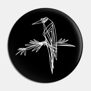 Bird continuous line trendy illustration Pin