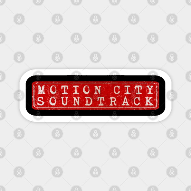 vintage retro plate Motion City Soundtrack Magnet by GXg.Smx